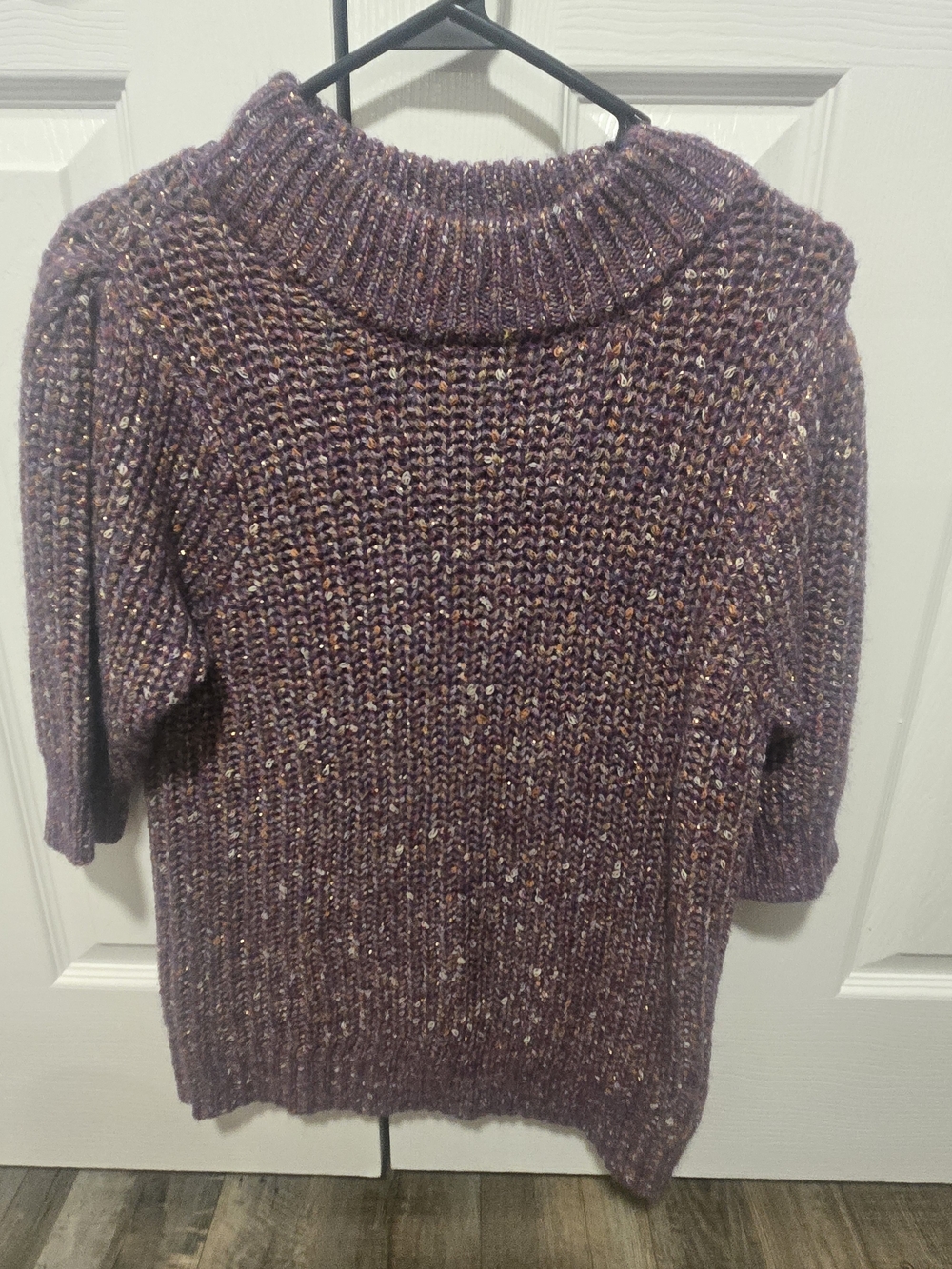 Maurices Purple Marled Cowl Neck Sweater